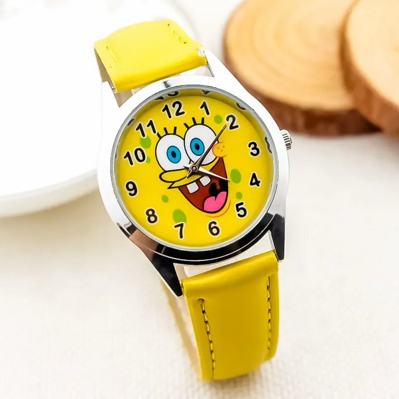 Kids Outdoor Kitchen Accessories - Cartoon SpongeBob Children's Quartz Wristwatches Patrick