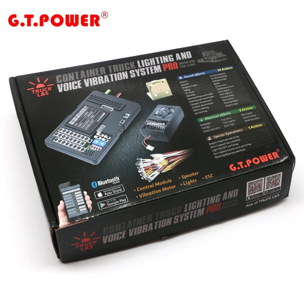 Tamiya Model Rc Car - G.T.POWER Container Truck Lighting and Voice