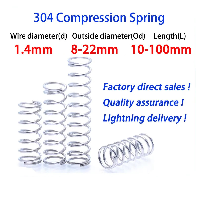 10Pcs/Lots 1.4mm Wire Stainles - Mini Trampoline Spring review and price