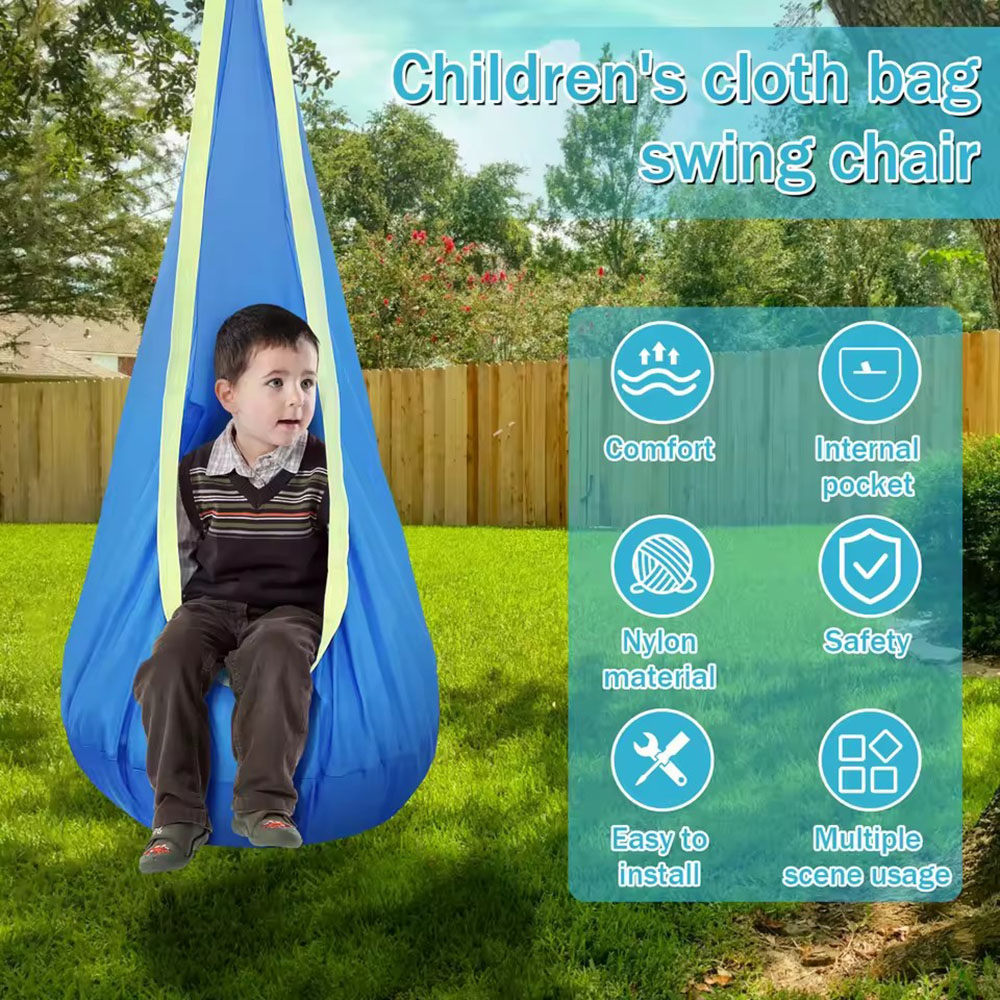 Kids Pod Swing Seat Nylon Hang - Kids Outdoor Swing review and price