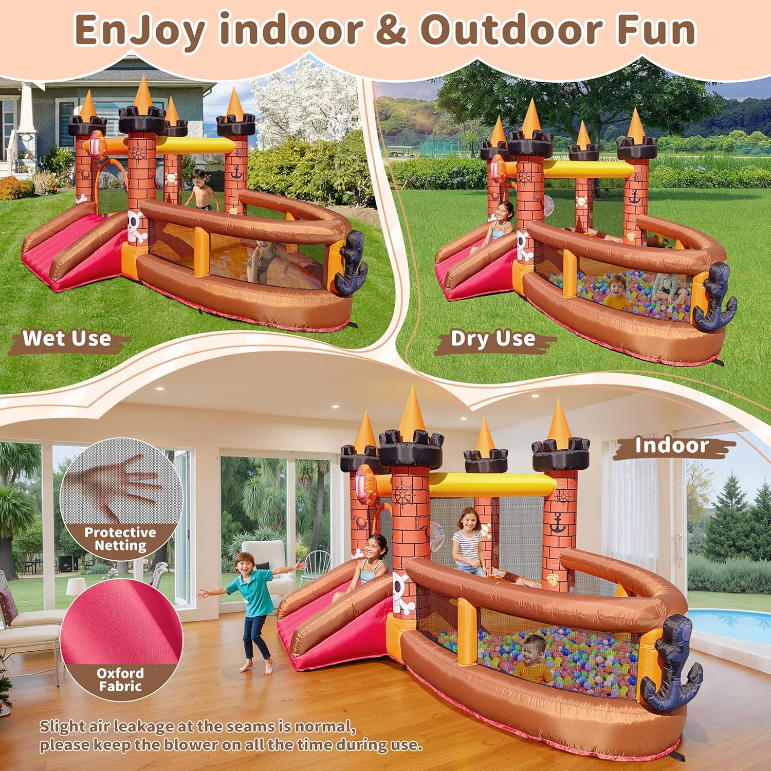 Inflatable Bounce House for Ki - Kids Outdoor Slide review and price