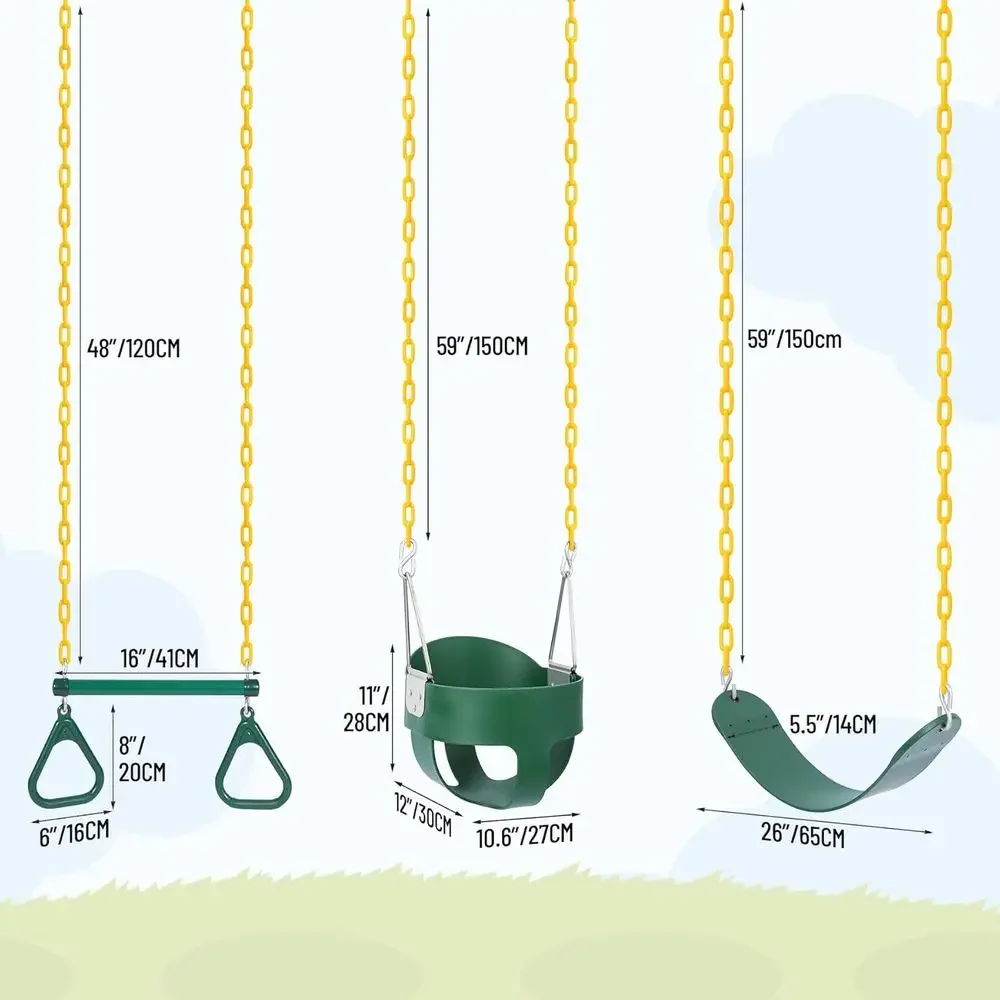 Outdoor Combo Swing Set with R - Kids Outdoor Swing review and price