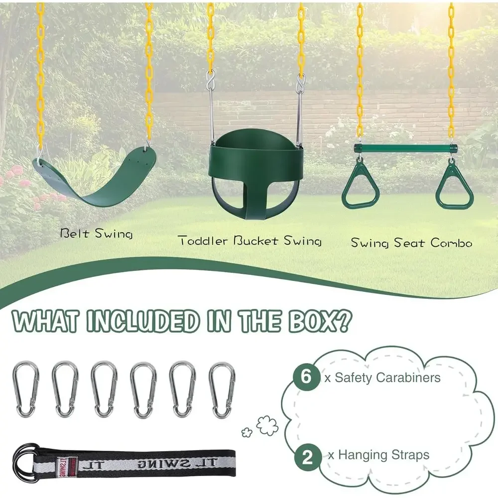 Outdoor Combo Swing Set with R - Kids Outdoor Swing review and price