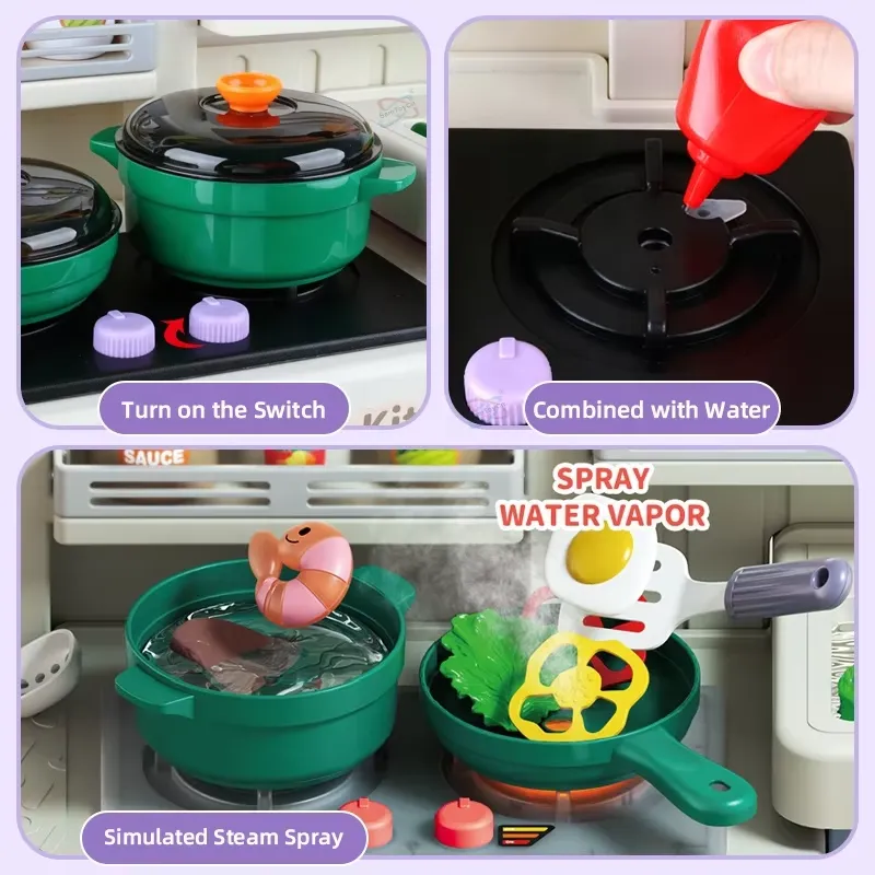 90cm Large Pretend Play Kitche - Kids Outdoor Kitchen Accessories review and price