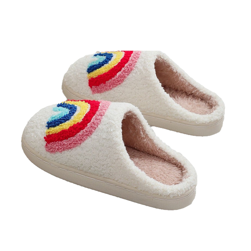 New Cute Rainbow Children's Ca - Kids Indoor Outdoor Slippers review and price