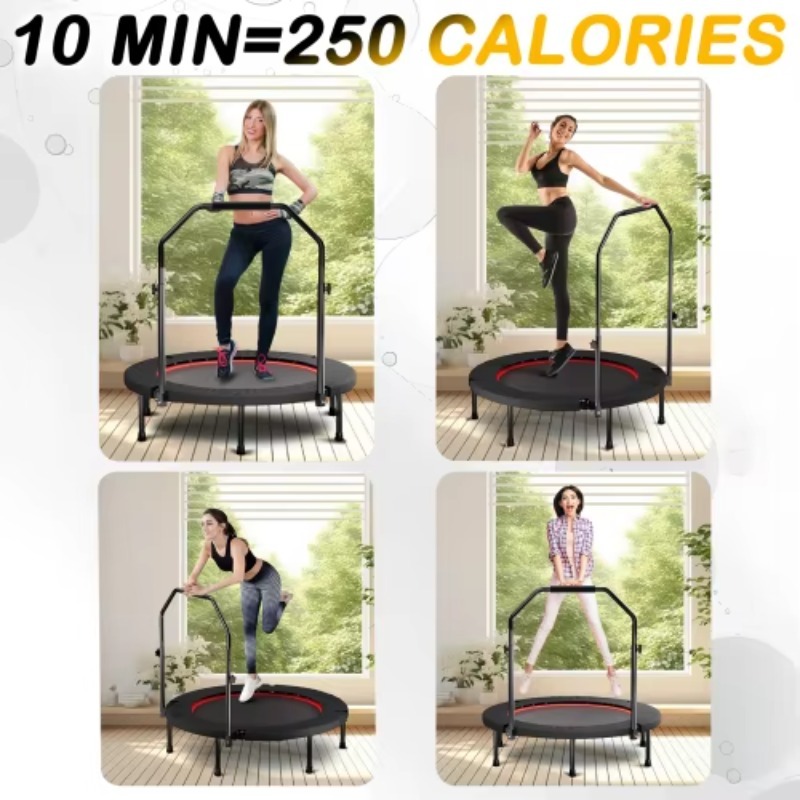Foldable Trampoline With Handl - Mini Trampoline Spring review and price