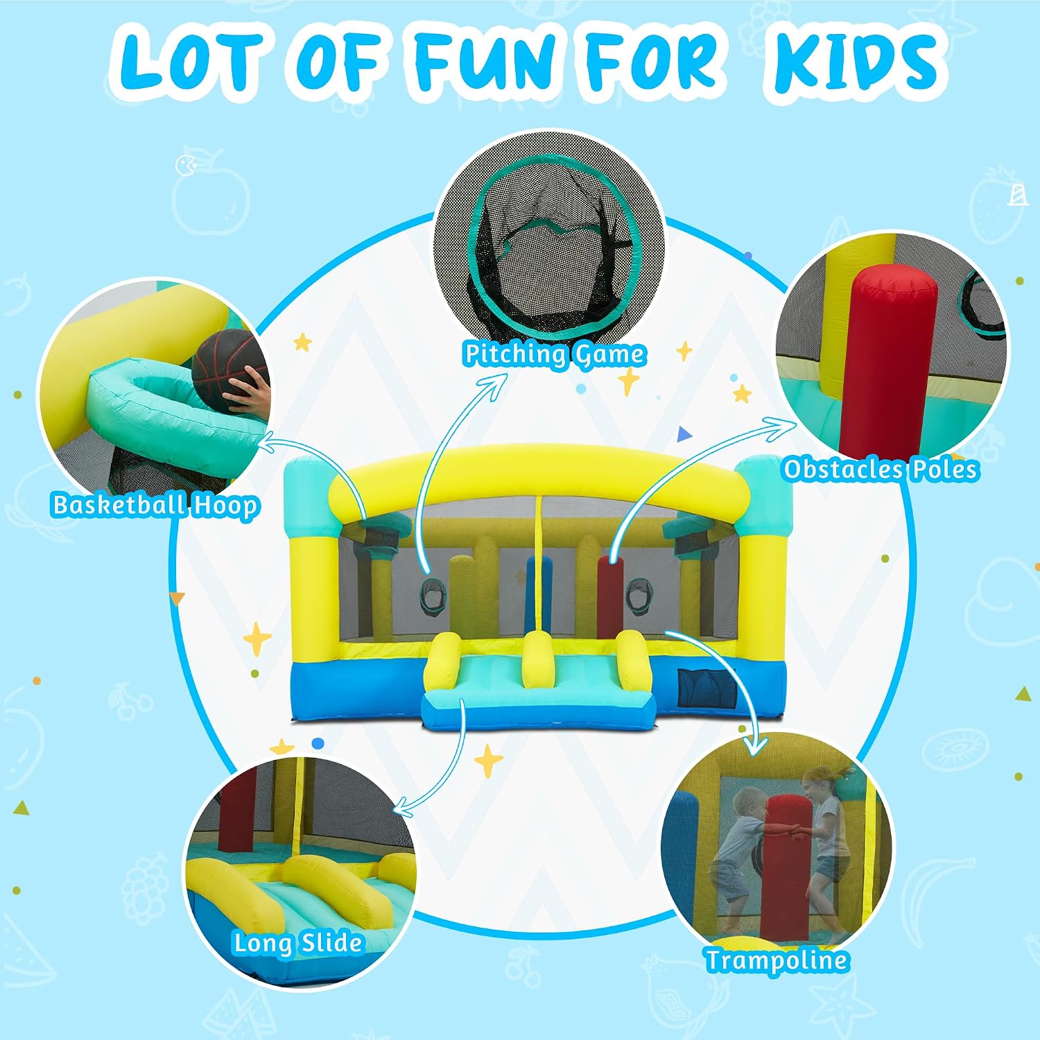 Big Bounce House,15 x 14.8 FT  - Kids Outdoor Slide review and price