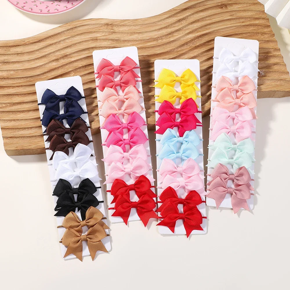10Pcs Bows Elastic Hair rubber - Kids Outdoor Decor review and price