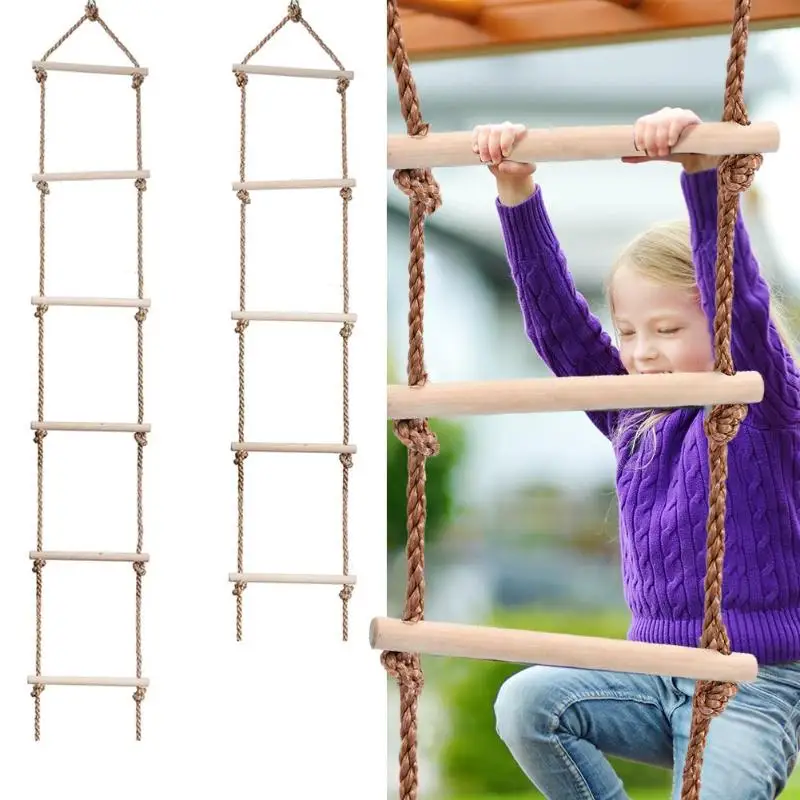 Kids Wooden Ladder Outdoor Act - Kids Outdoor Swing review and price