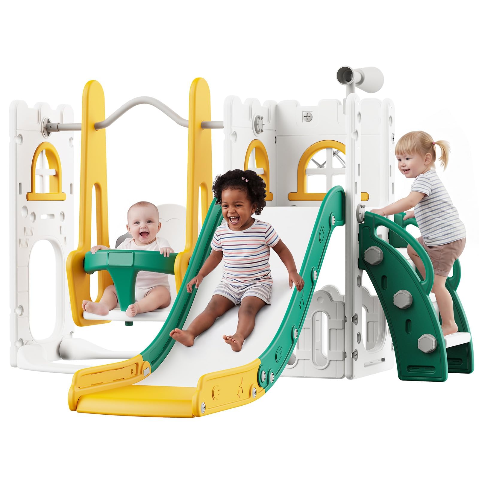 7 in 1 Toddler Slide And Swing - Kids Outdoor Swing review and price