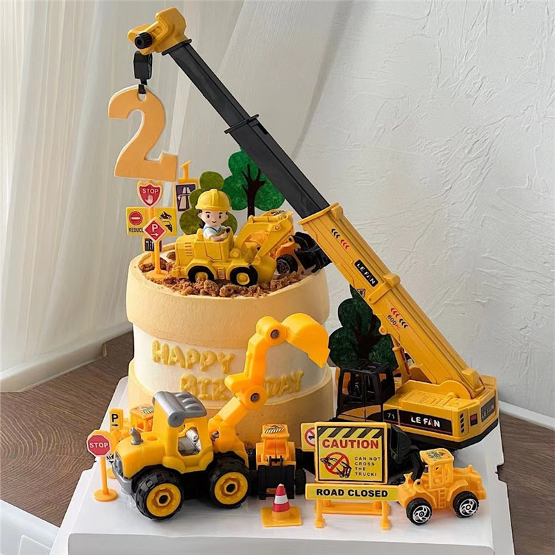 Excavator Crane Tractor Cake T - Kids Outdoor Excavator review and price