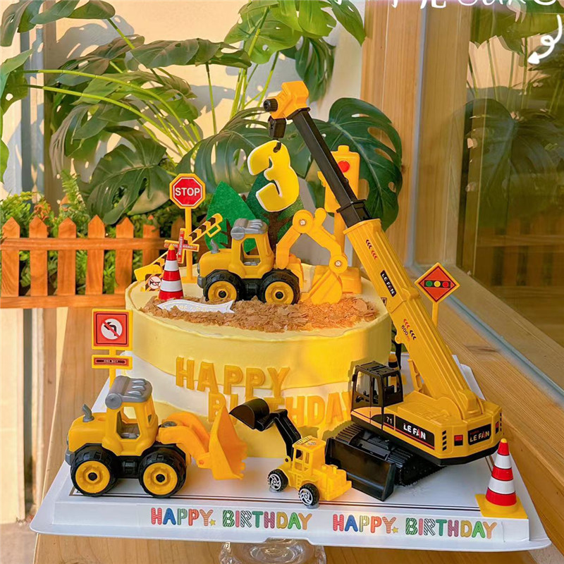 Excavator Crane Tractor Cake T - Kids Outdoor Excavator review and price