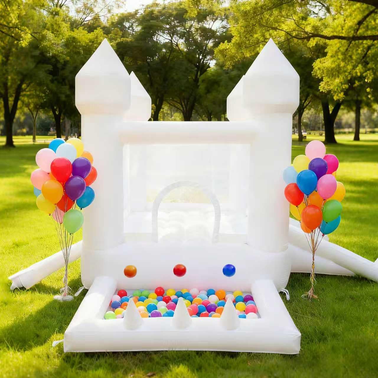 White Bounce House, Indoor and - Kids Outdoor Slide review and price