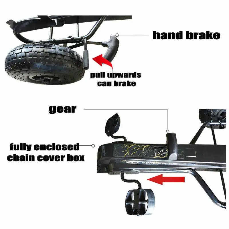 4 Inflatable Wheel Ride on Car - Go Kart Pedal Kids review and price