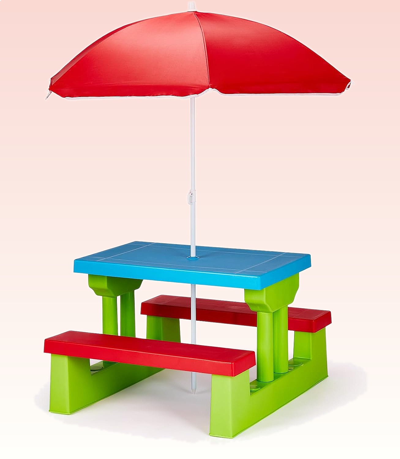 JOYMOR Kids Picnic Table with  - Kids Outdoor Bench With Umbrella review and price