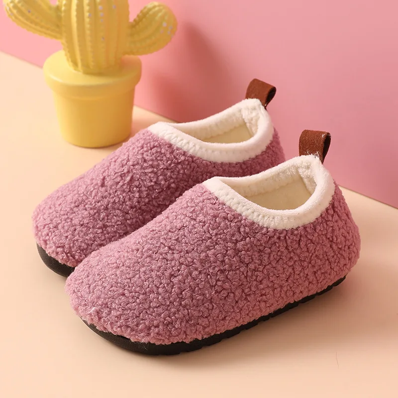 Children Cotton Slippers Solid - Kids Indoor Outdoor Slippers review and price