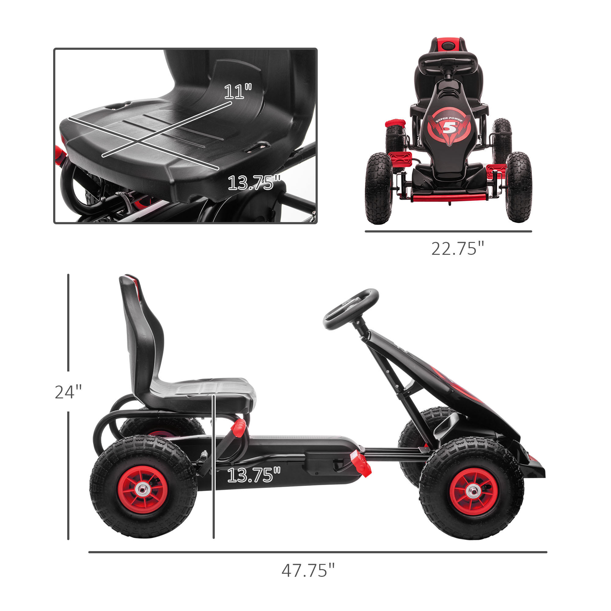 Kids Pedal Go Kart Ride-on Toy - Go Kart Pedal Kids review and price