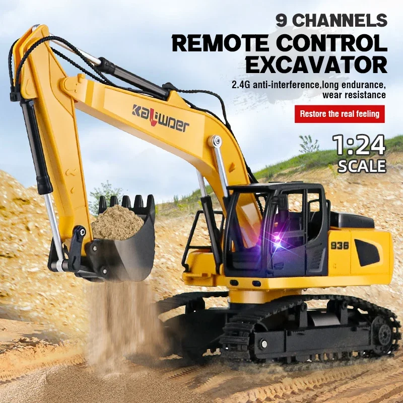 Huina Rc Excavator 1/24 9Ch Re - Kids Outdoor Excavator review and price