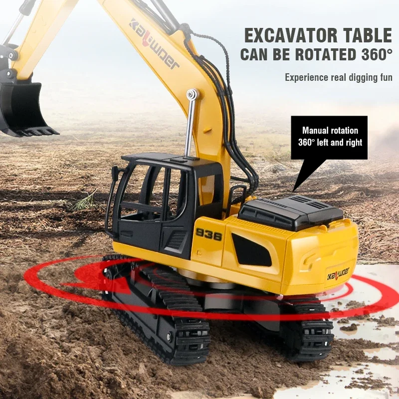 Huina Rc Excavator 1/24 9Ch Re - Kids Outdoor Excavator review and price