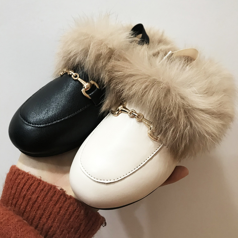 Winter Kids Fur Princess Shoes - Kids Indoor Outdoor Slippers review and price