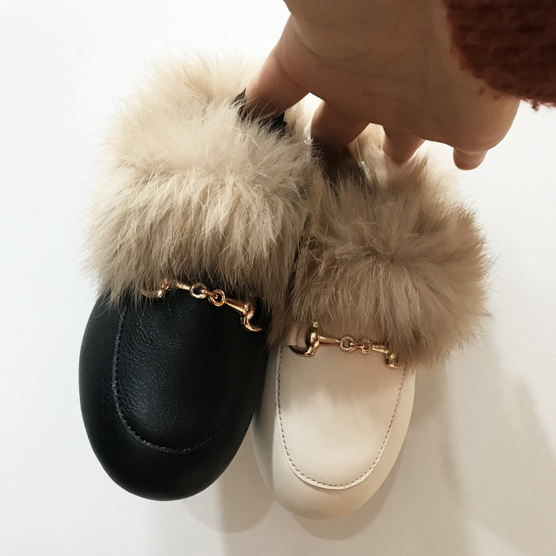 Winter Kids Fur Princess Shoes - Kids Indoor Outdoor Slippers review and price