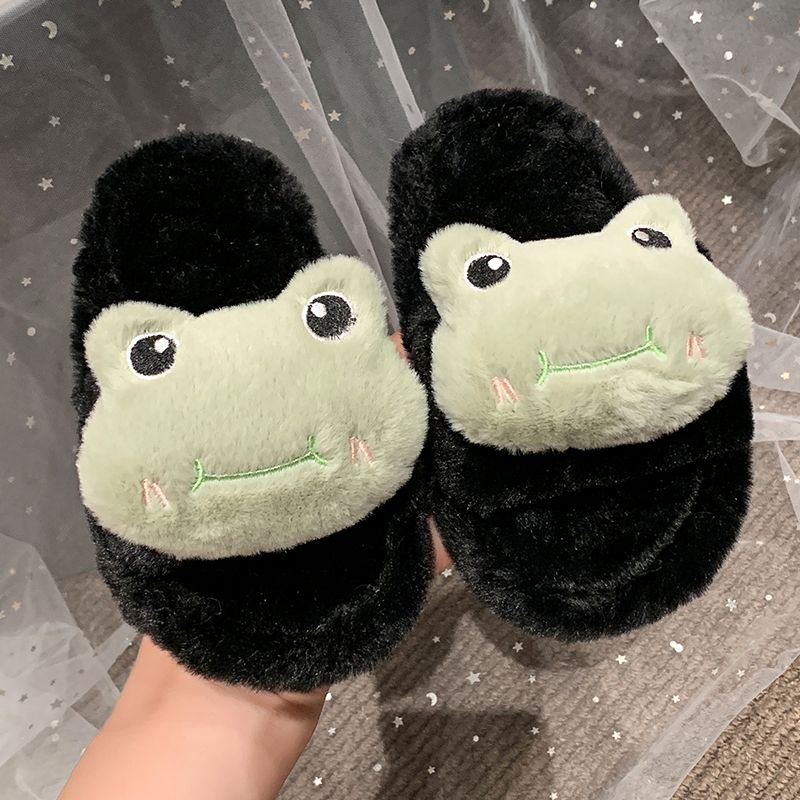 Comfortable Cute Fluffy Cartoo - Kids Indoor Outdoor Slippers review and price
