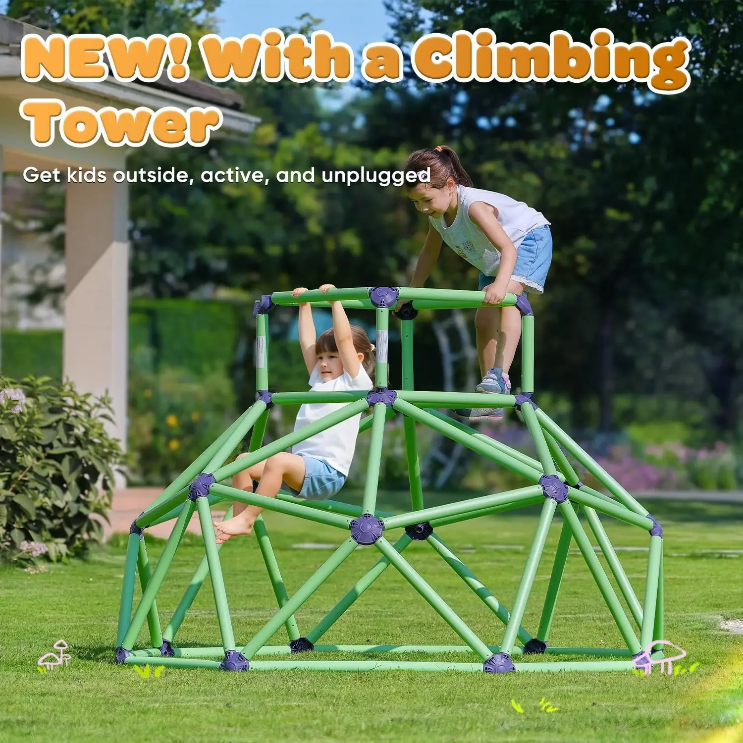 Zupapa Monkey Bars Climbing Do - Kids Outdoor Jungle Gym Dome review and price