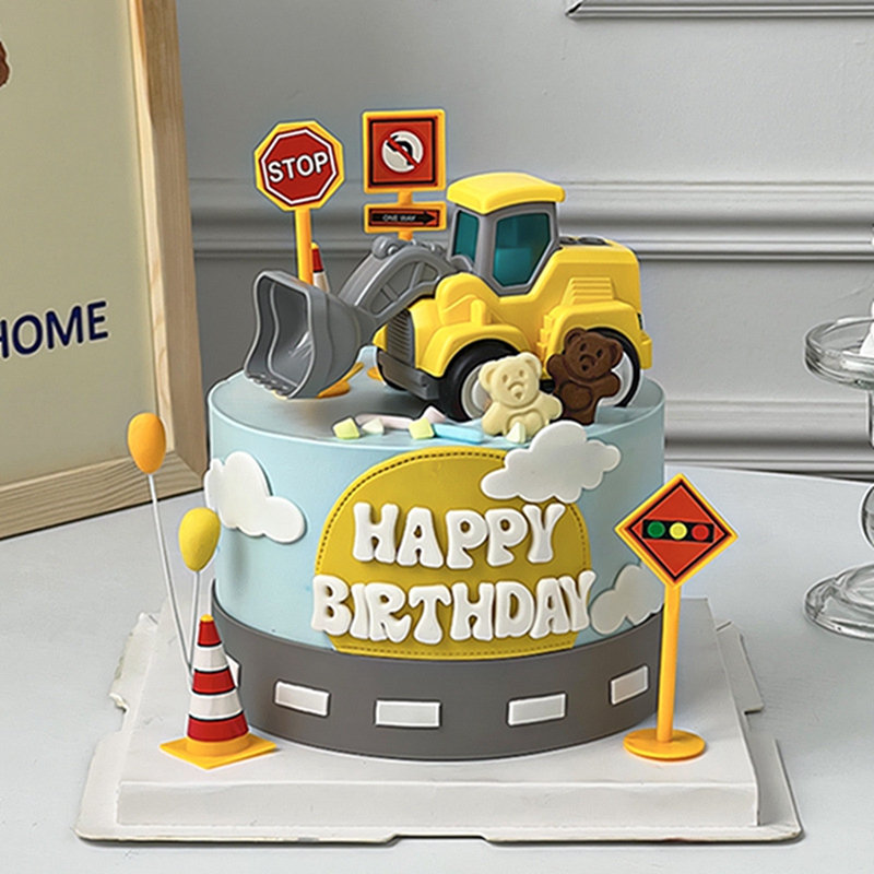 Construction Cake Toppers Birt - Kids Outdoor Excavator review and price