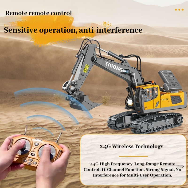 YIGONG Alloy Remote Control En - Kids Outdoor Excavator review and price