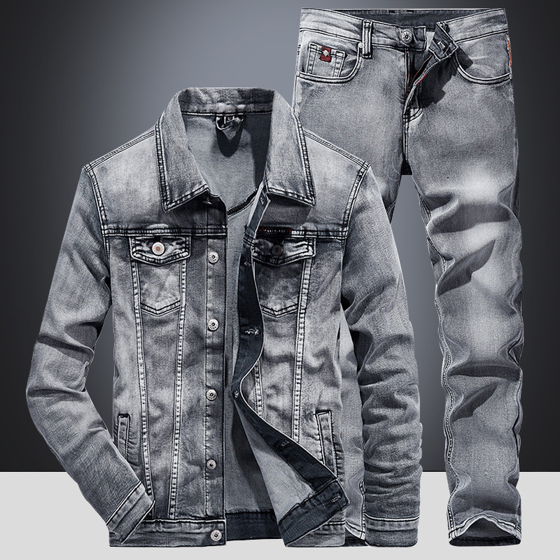 Spring Autumn Denim Suit Men's - Mini Trampoline Spring review and price