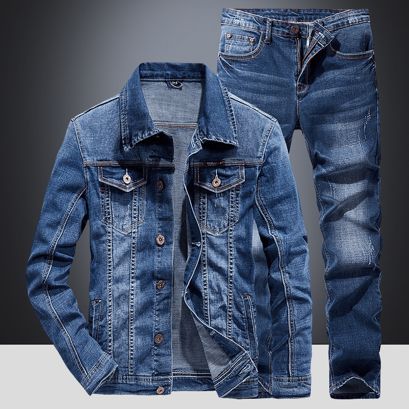 Spring Autumn Denim Suit Men's - Mini Trampoline Spring review and price