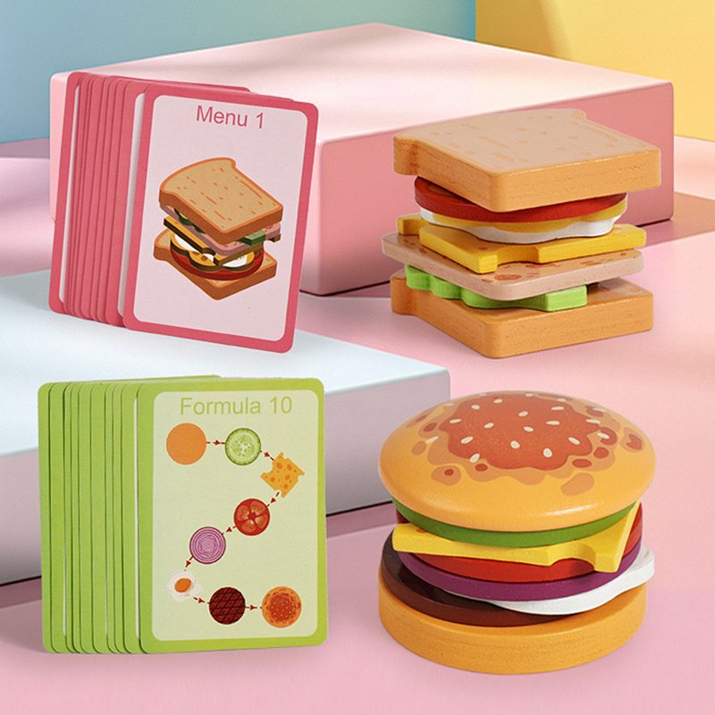 ·NewWooden Hamburg Sandwich St - Kids Outdoor Kitchen Accessories review and price