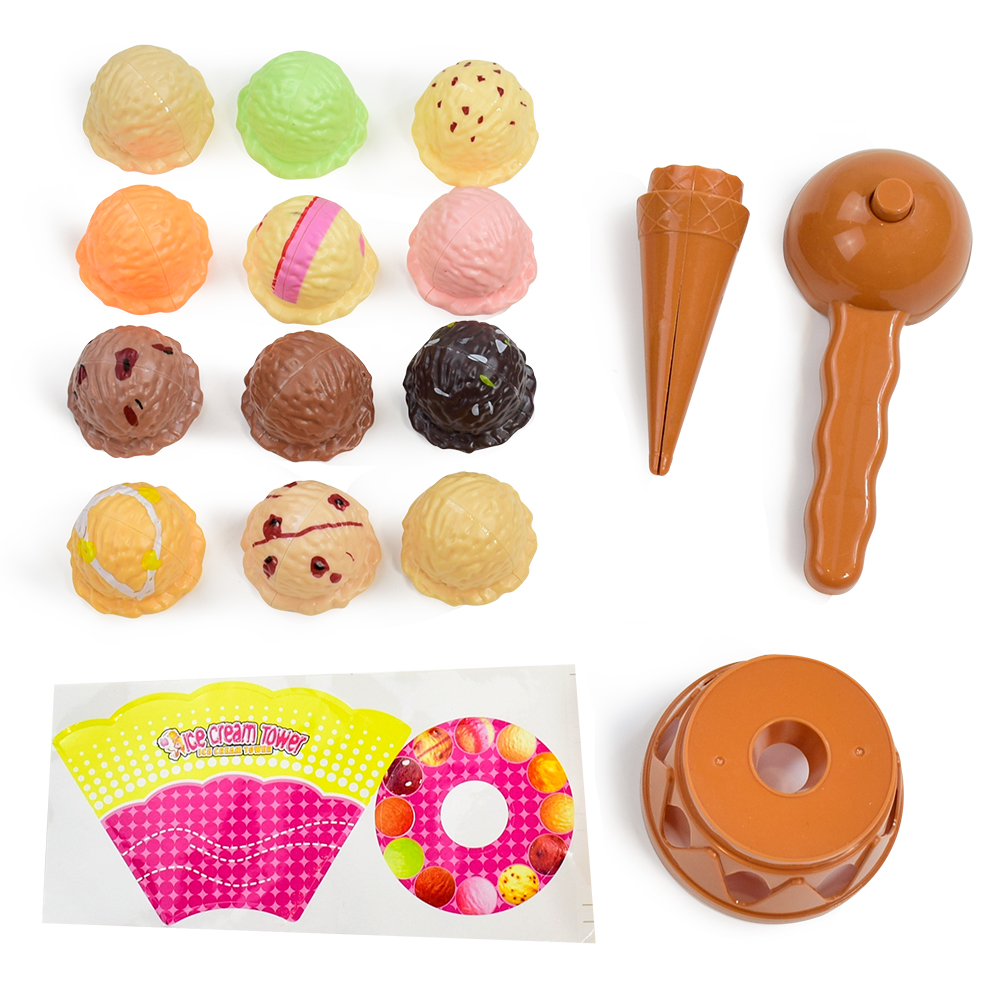 Children's Ice Cream Stacking  - Kids Outdoor Kitchen Accessories review and price