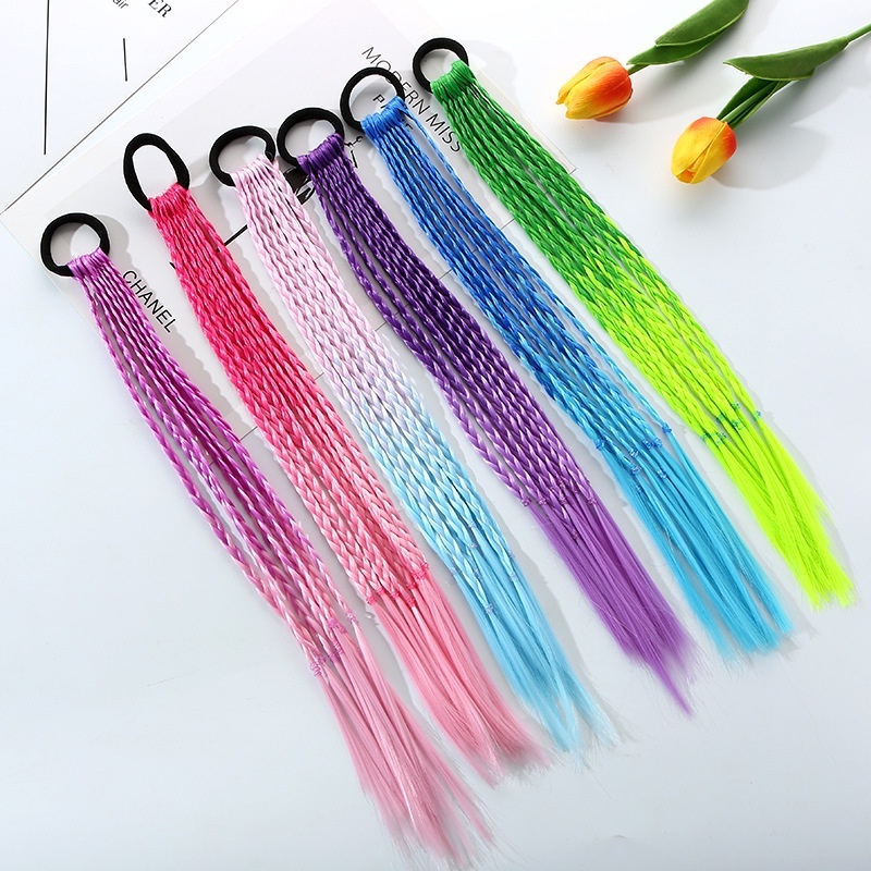 1 PCS New Girls Colorful Wigs  - Kids Outdoor Decor review and price