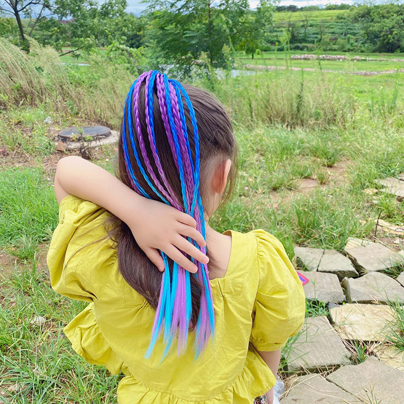1 PCS New Girls Colorful Wigs  - Kids Outdoor Decor review and price