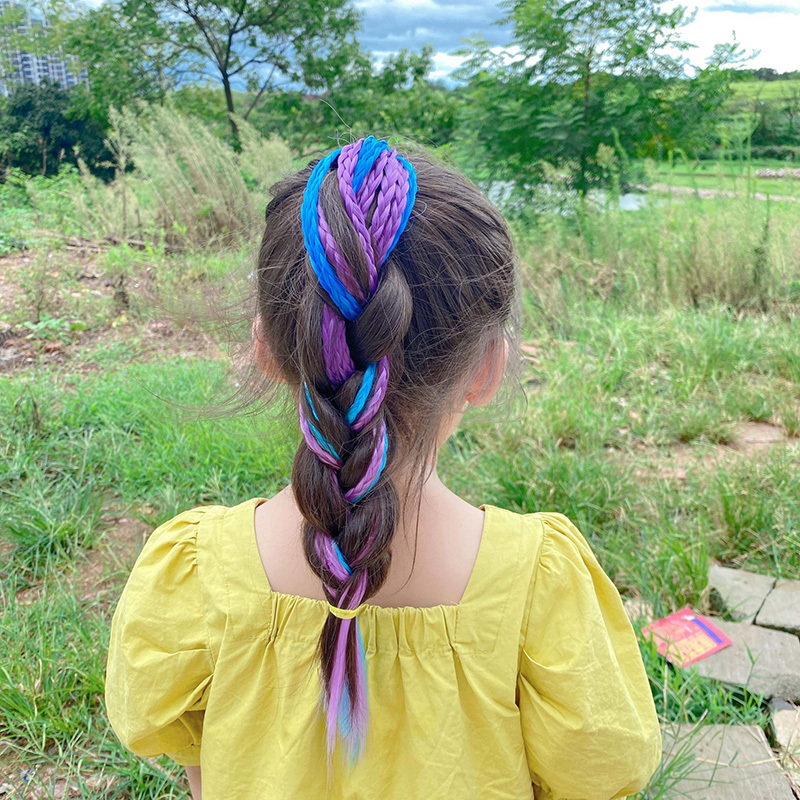 1 PCS New Girls Colorful Wigs  - Kids Outdoor Decor review and price