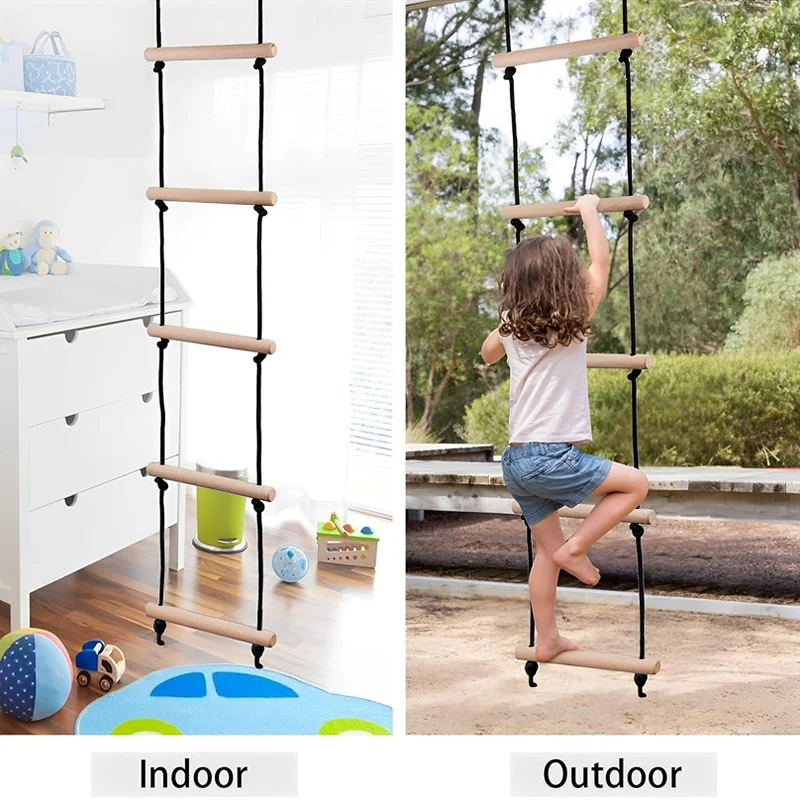 Children Climbing Rope Ladder  - Kids Outdoor Swing review and price