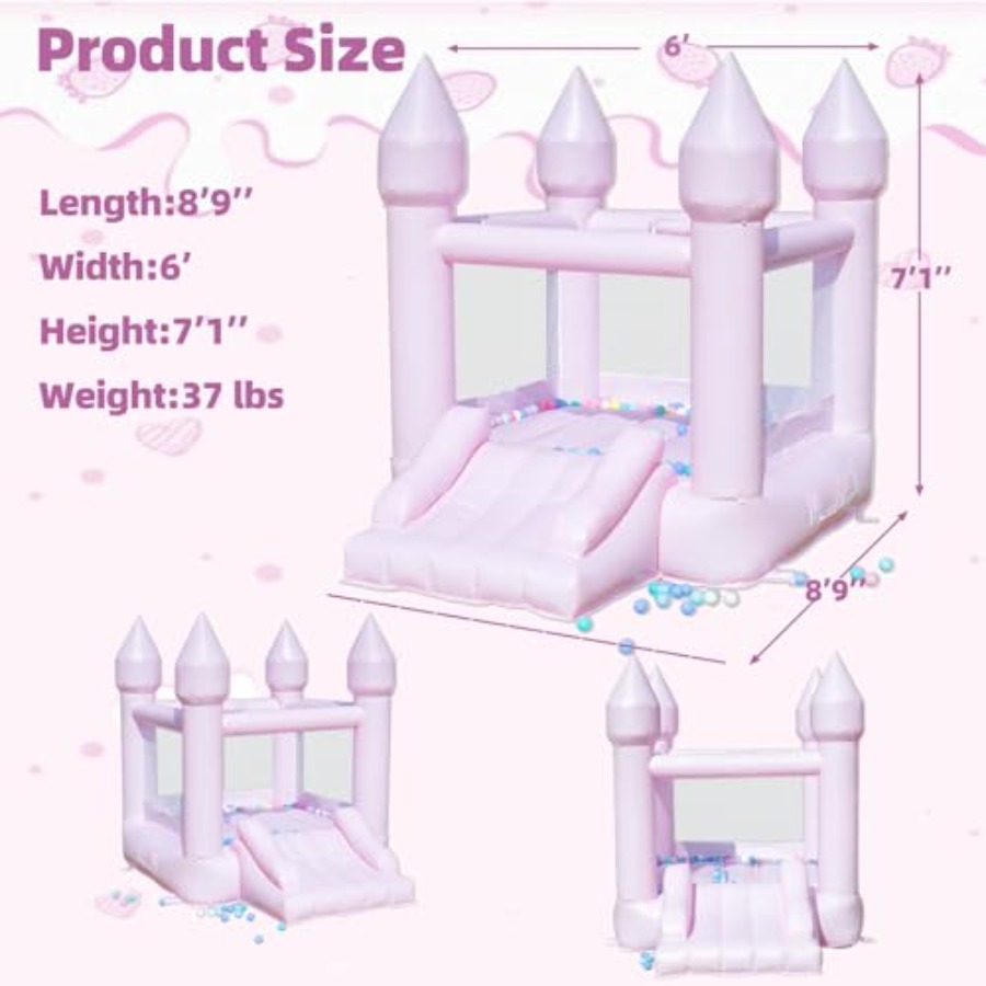 PVC bounce house for kids 3-6  - Kids Outdoor Slide review and price