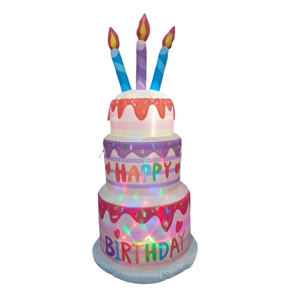 1.8M Inflatable Birthday Cake  - Kids Outdoor Decor review and price