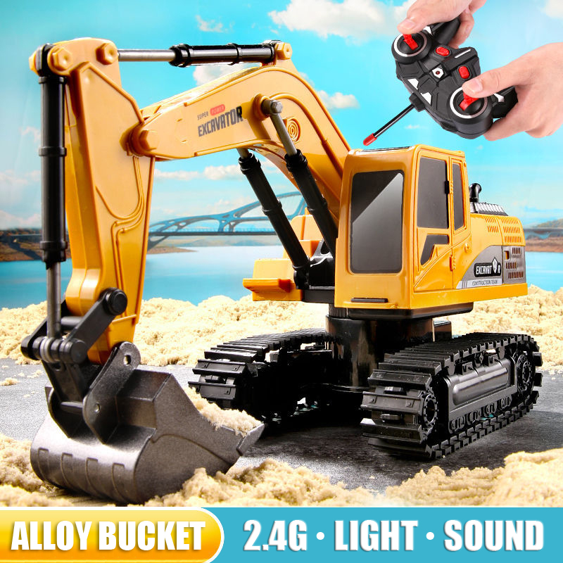 RC Excavator 2.4Ghz 6 Channel  - Kids Outdoor Excavator review and price