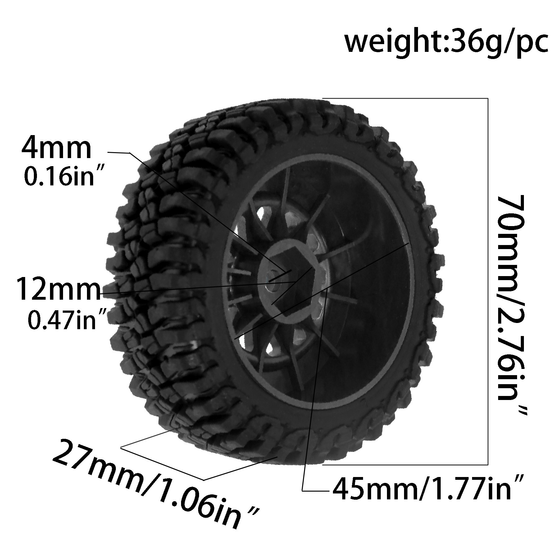Racing Truck Tires Rubber Tyre - Tamiya Model Rc Car review and price